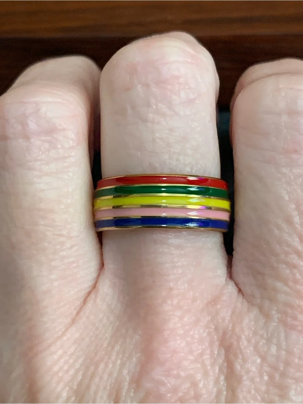 New stainless steel multicolor ring